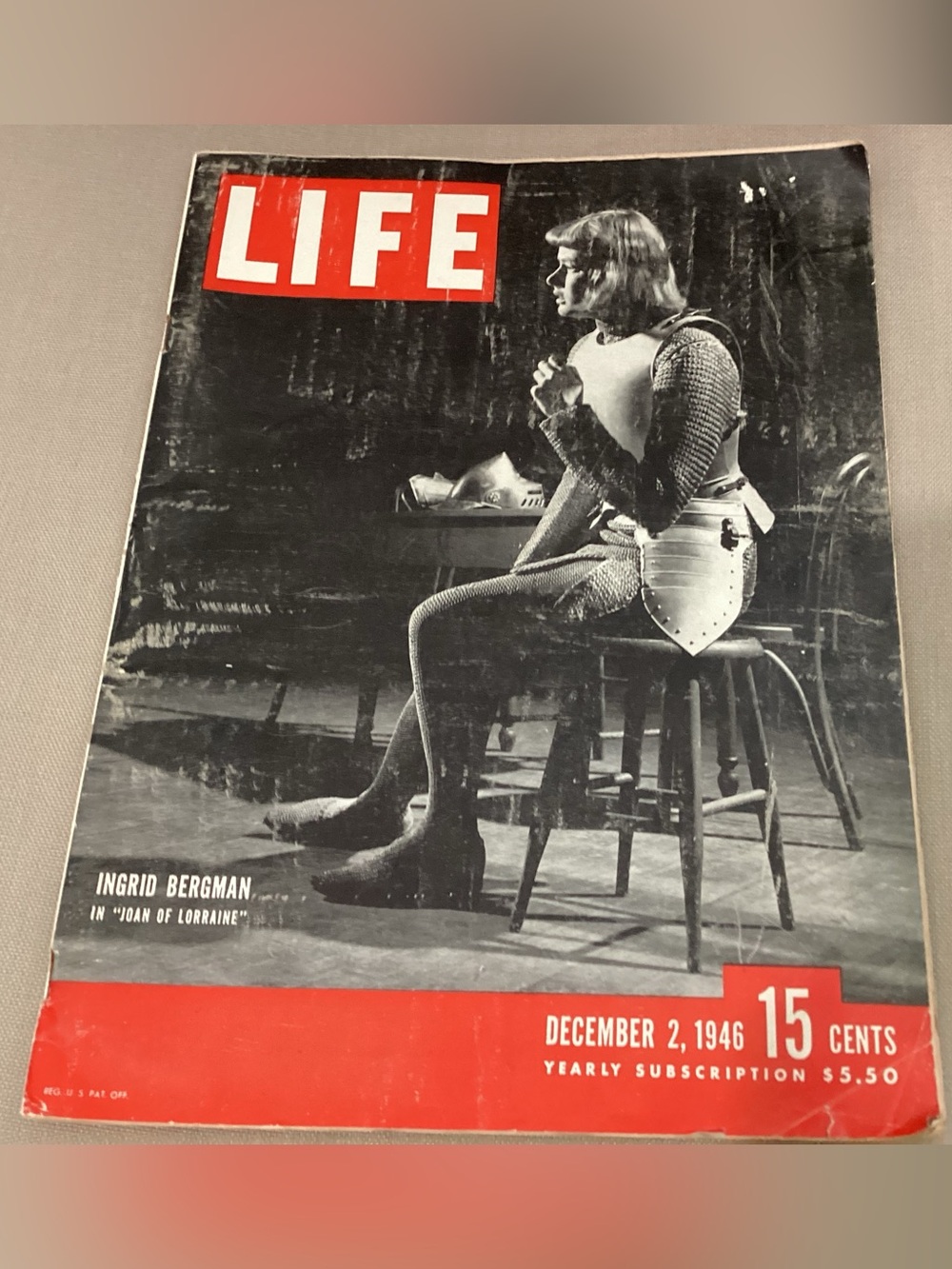 Vtg. LIFE Magazine December 2 1946 Ingrid Bergman on the cover.